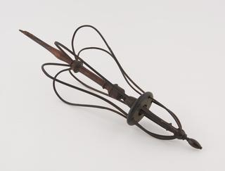 Part of Scottish spinning wheel, c.1760