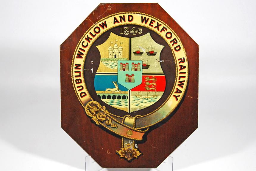 Coat-of-arms, Dublin Wicklow & Wexford Railway (transfer)