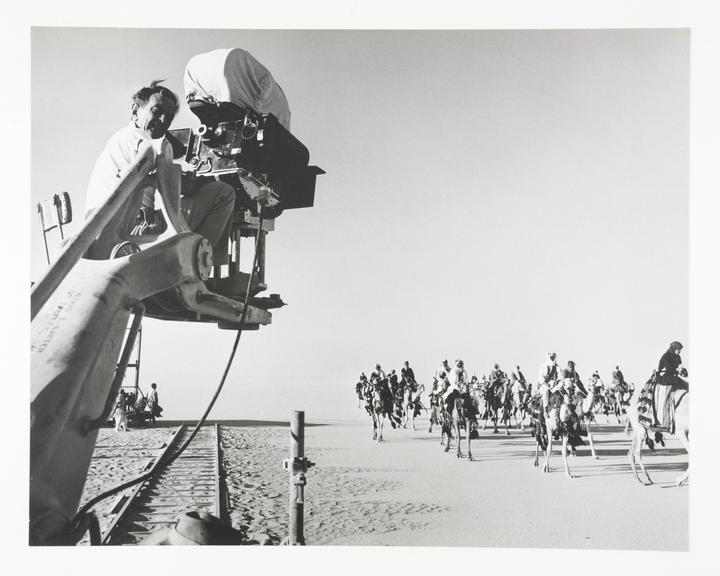 David Lean on location for 'Lawrence of Arabia', 1962