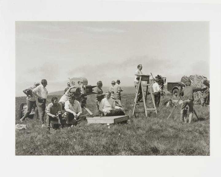 Photograph of the crew on location filming 'Ryan's Daughter'