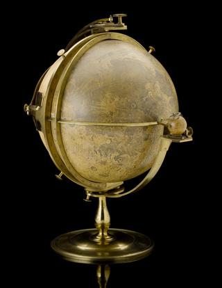 Moon globe by John Russell, England, 1797