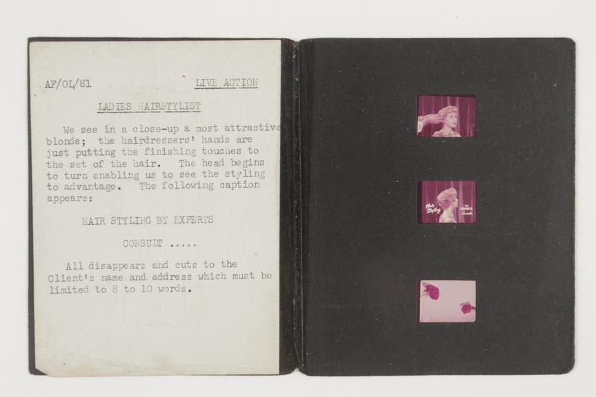 This small booklet contains a typewritten synopsis for a cinema