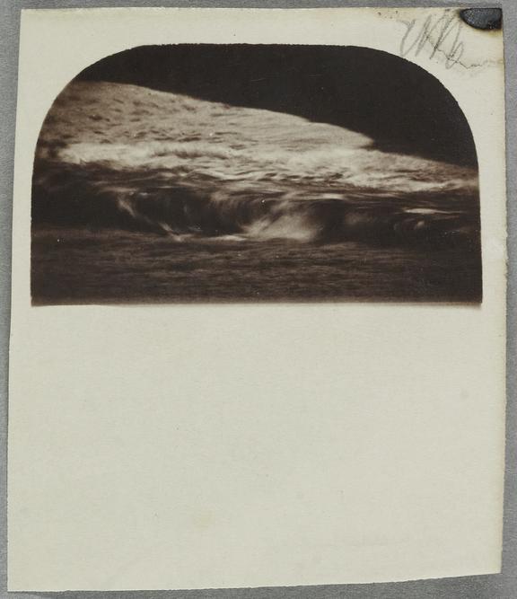 Experimental uranium print of seaside scene by Crookes