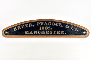 Beyer Peacock & Co worksplate