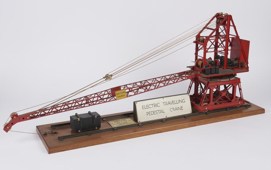 Model of 3 ton Electric Travelling Wharf Crane as used for