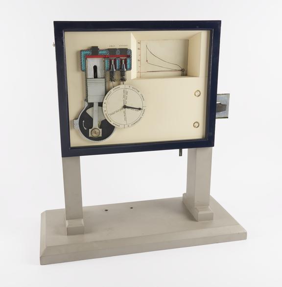 Moving diagram model, scale 1:2, four-stroke cycle petrol motor