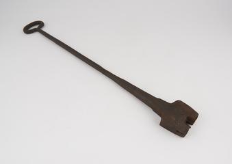 Hot brand iron with handle