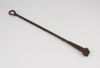 Hot brand iron with handle