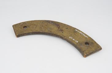 Felloe template, one of three for a small wheel