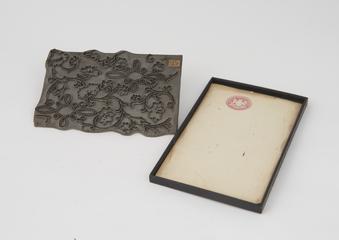 Calico Printing Block and Case