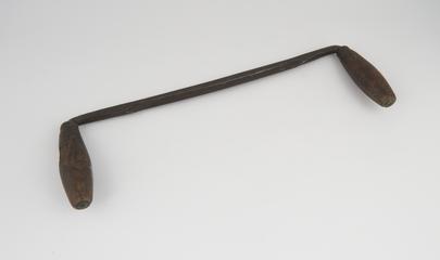 Wheelwright,s draw knife or shave.