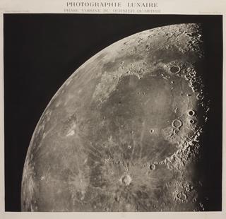 One of seven engraved illustrations (photogravure) of the surface of the moon