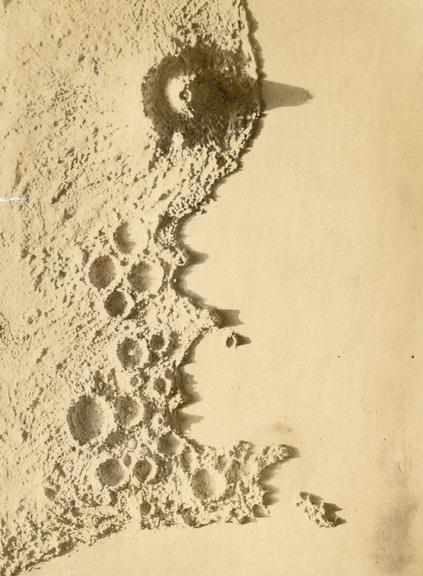 One of 15 assorted photographs of Nasmyth's crater models