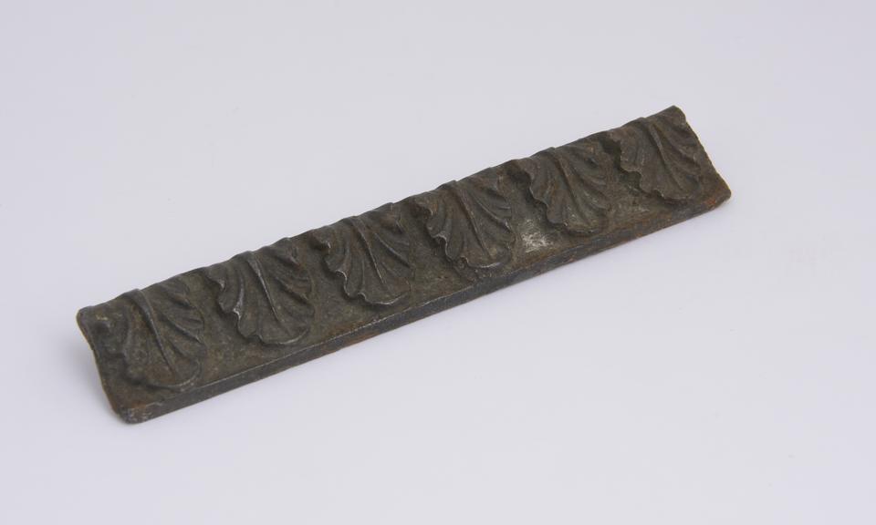 Casting in iron, acanthus foliage ornament, 1 wide 7' long'