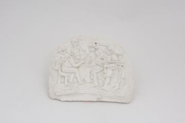 Plaster cast, male medieval singers