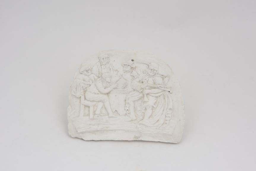 Plaster cast, male medieval singers
