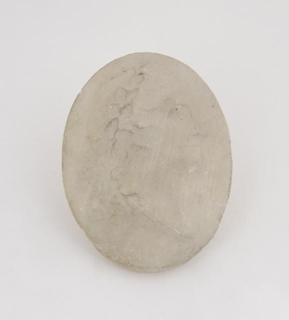 1 Reproduction in alabaster, oval 3 1/4 x 2 1/2''