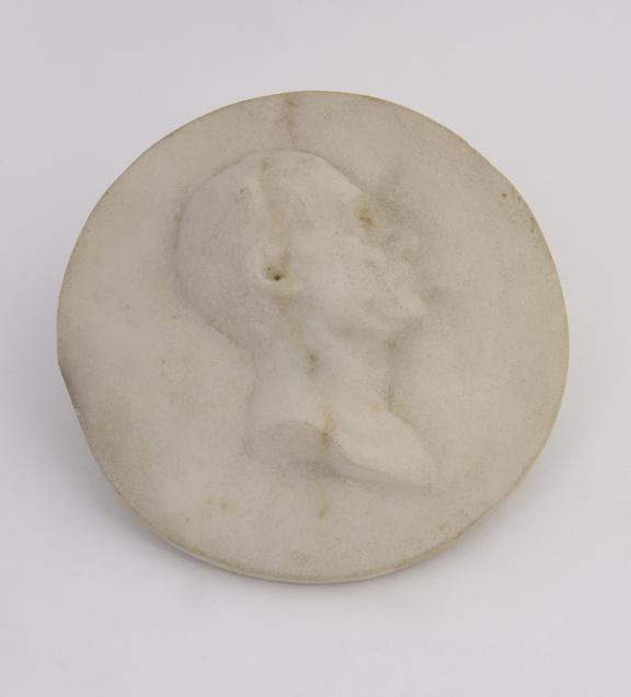 1 Reproduction in marble, marked on back Decr 1813' 3 3/4' dia'