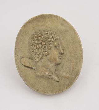 Plaster cast, Roman Emperor profile