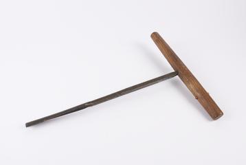 Shell auger, tanged, with handle, 3/4" (bare)