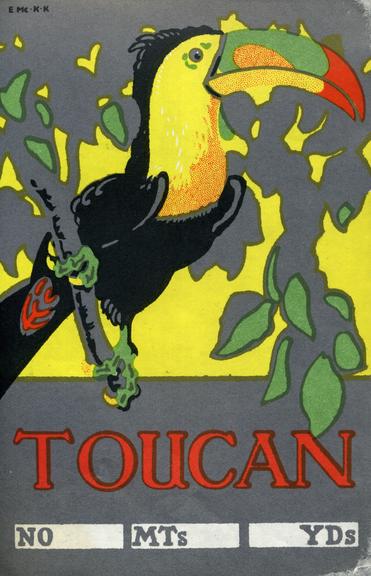 Shipper's ticket depicting a toucan