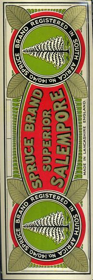 Shipper's ticket depicting leaves and trees