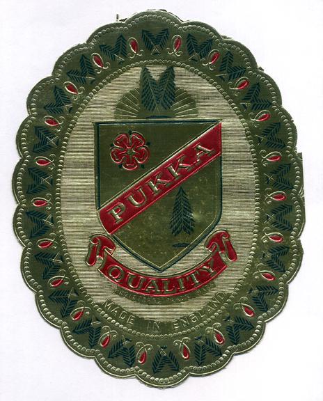 Shipper's ticket depicting crest with trees