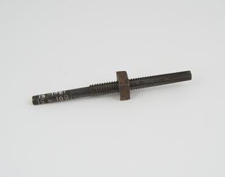 Steel tap,with square nut, from screw cutting lathe
