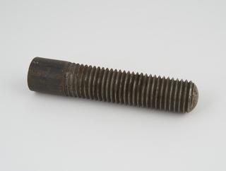 Threaded steel rod, from screw cutting turret lathe