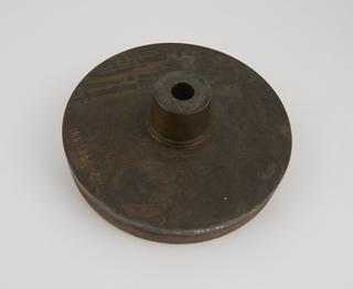 Emery composition lathe operated grinding wheel