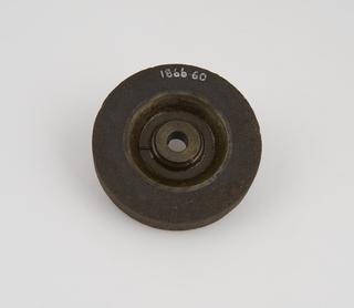 Emery composition lathe operated grinding wheel