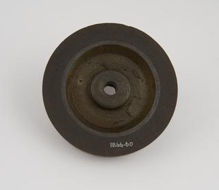 Emery composition lathe operated grinding wheel