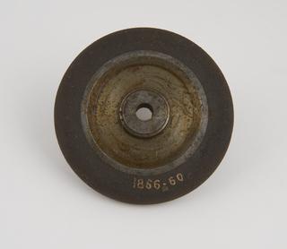 Emery composition lathe operated grinding wheel