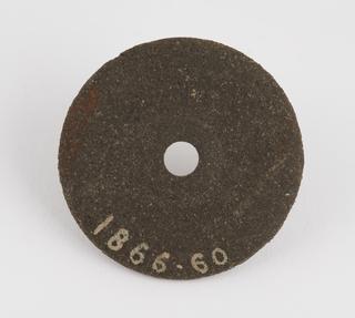 Emery composition lathe operated grinding wheel