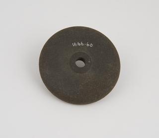 Emery composition lathe operated grinding wheel