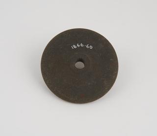 Emery composition lathe operated grinding wheel