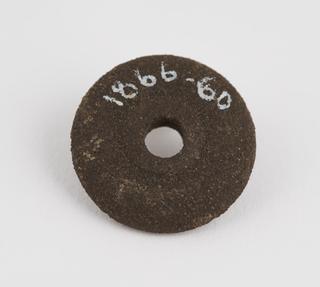 Emery composition lathe operated grinding wheel