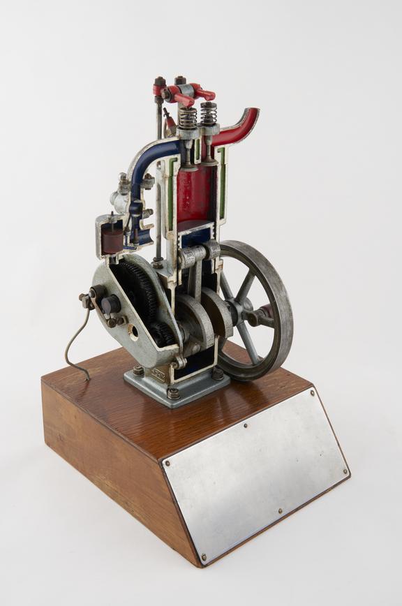 Model four-stroke engine.