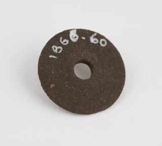 Emery composition lathe operated grinding wheel