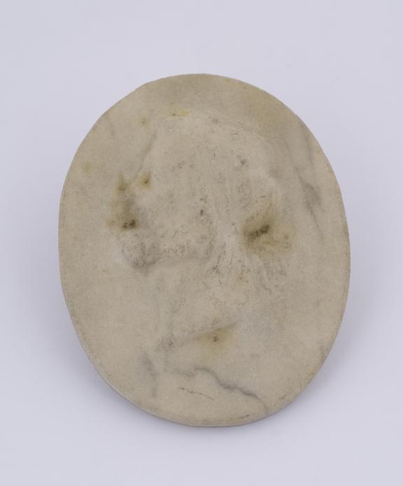 1 Marble reproduction, head of Roman Emperor facing L