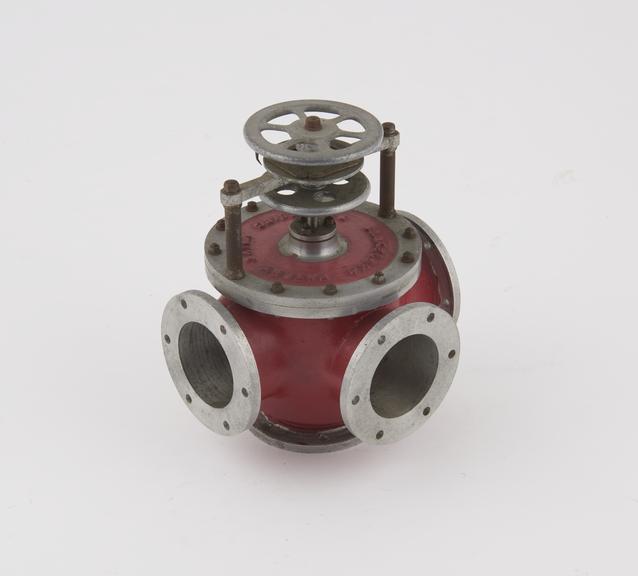 Model of 3-way gas valve.