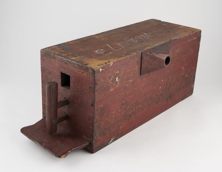 Chinese Bellows (rectangular box and piston with feather valves