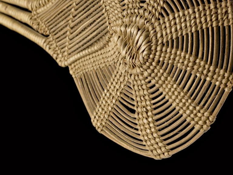 Beer strainer of cane woven and bound with gram, South Africa