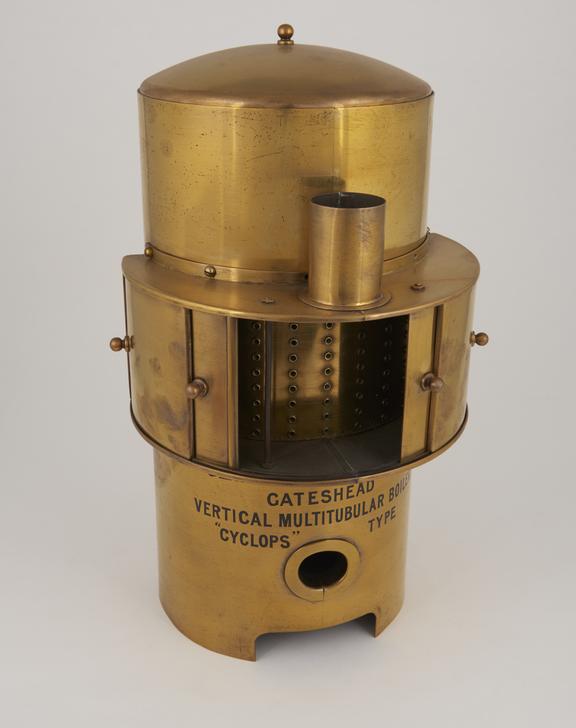 Model (scale 1:8) of Cyclops' type multitubular vertical boiler