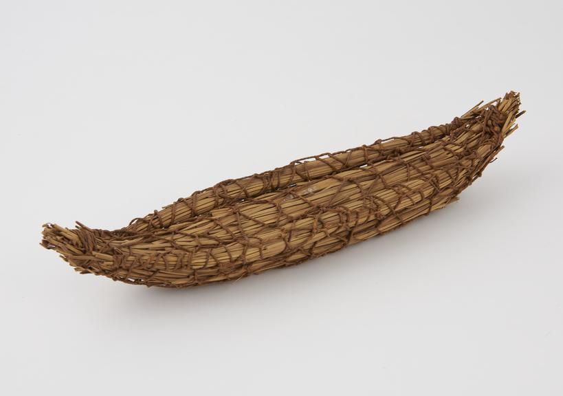 Model of a Tasmanian Reed Canoe