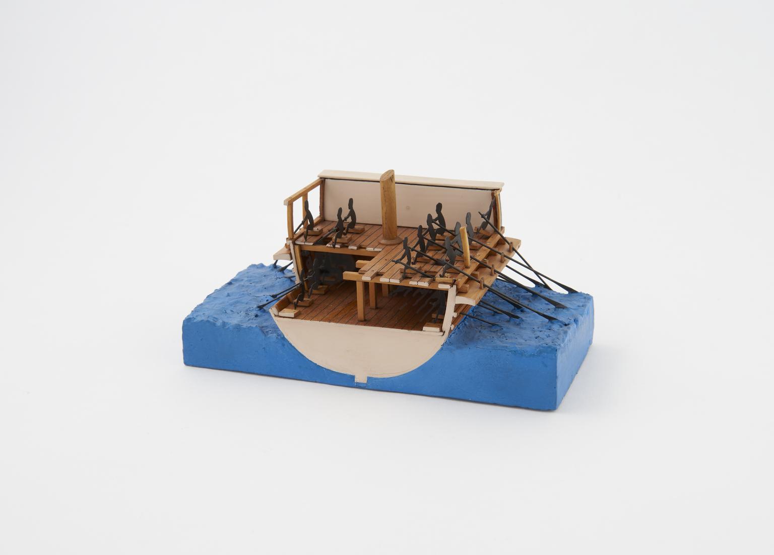 Sectional model of a Greek Trireme with mast pole