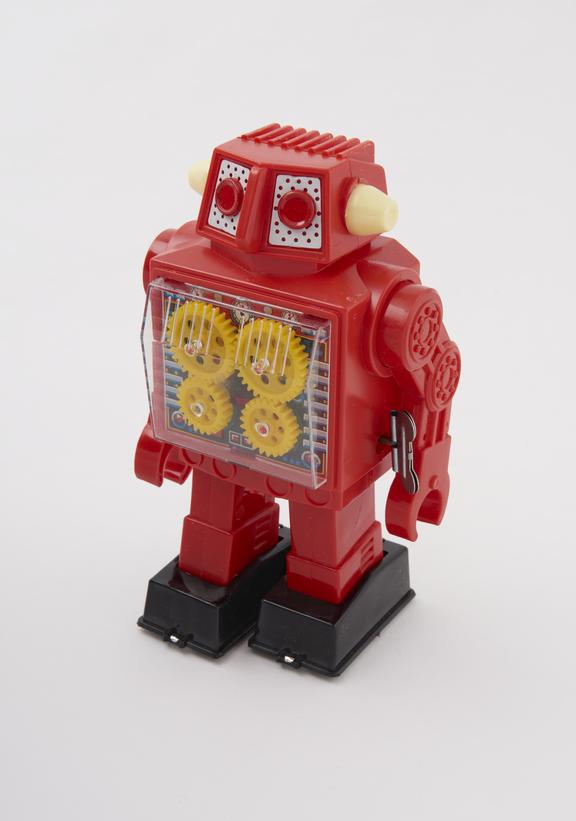 Gear Robot, red body, manufactured by Horikawa, Japan, 1970