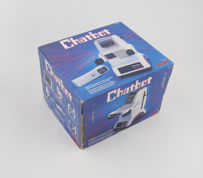 Box packaging for Chatbot, manufactured by Tommy, Japan, 1980s