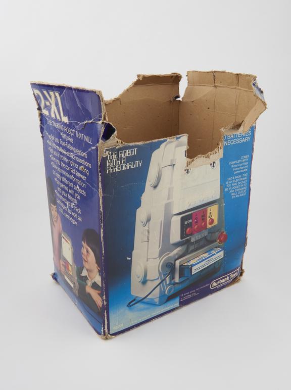 Box packaging for 2-XL Robot manufactured by Burbank Toys