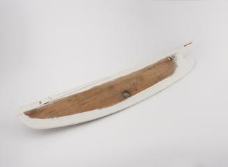 Back board layer from half block model of Southport fishing boat 'Jenny'